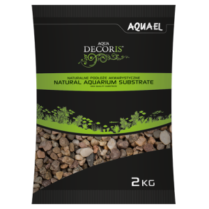Aquael Natural Multicolored Gravel 5-10mm 2KG